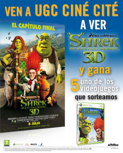 Promoción Shrek Felices para siempre