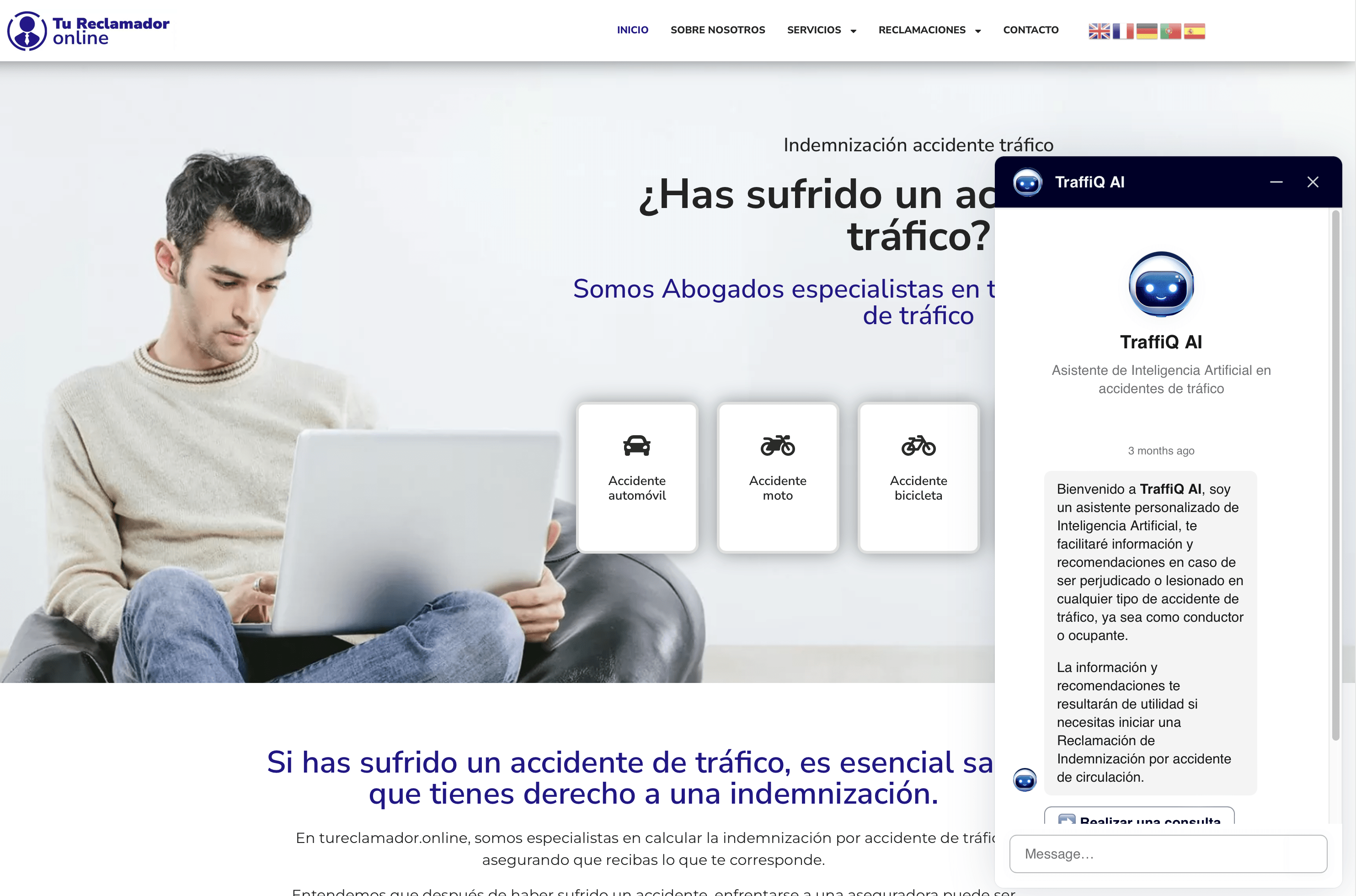 TraffiQ AI chat online
