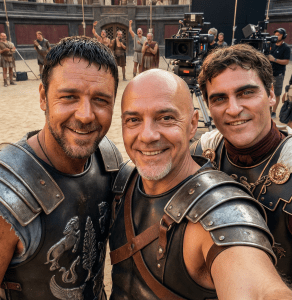 Cómo crear 100 imágenes en 10 minutos utilizando un agente de IA 1 Jesús en Gladiator