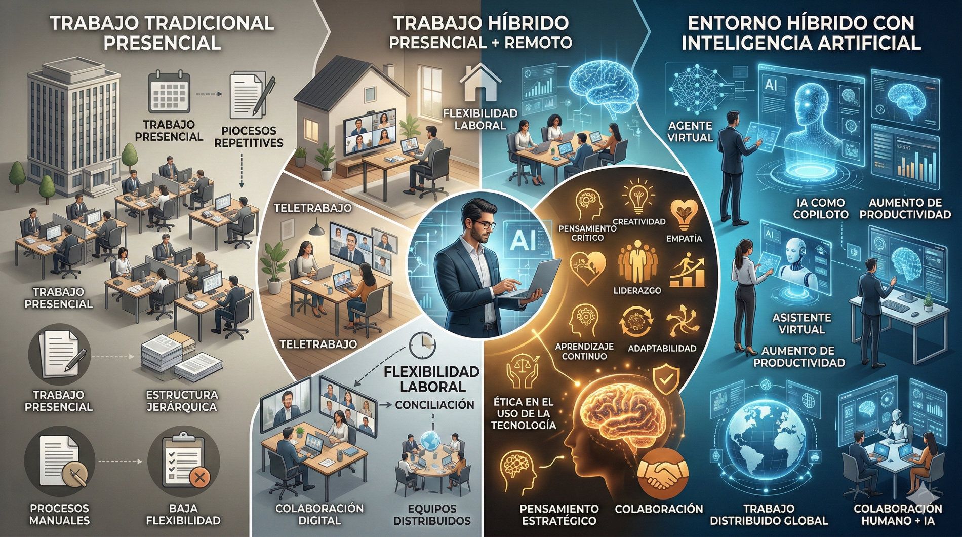 entorno laboral híbrido