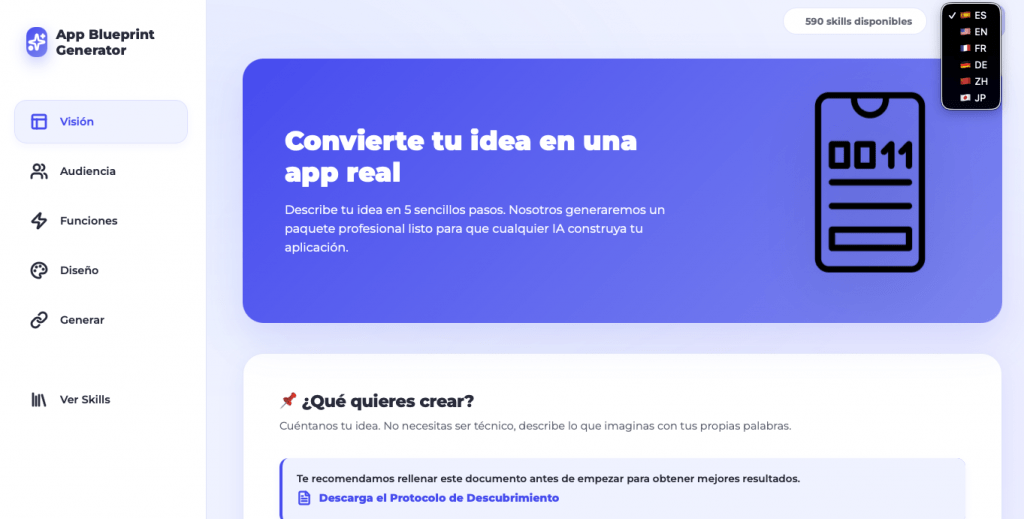 App Blueprint Generator