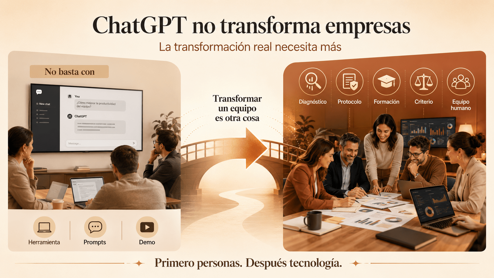 Por que solo ChatGPT no transforma empresas