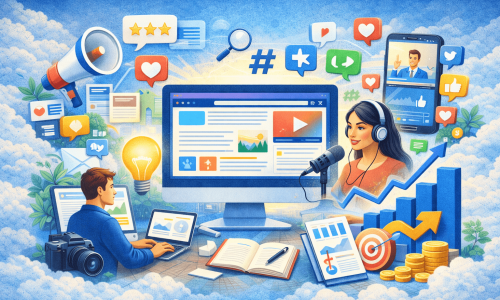 Creación de contenido digital con estrategias para captar audiencia